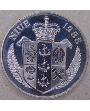 Ниуэ 5 долларов 1988 Джонн Кеннеди. 25 лет со дня смерти. арт. 4350